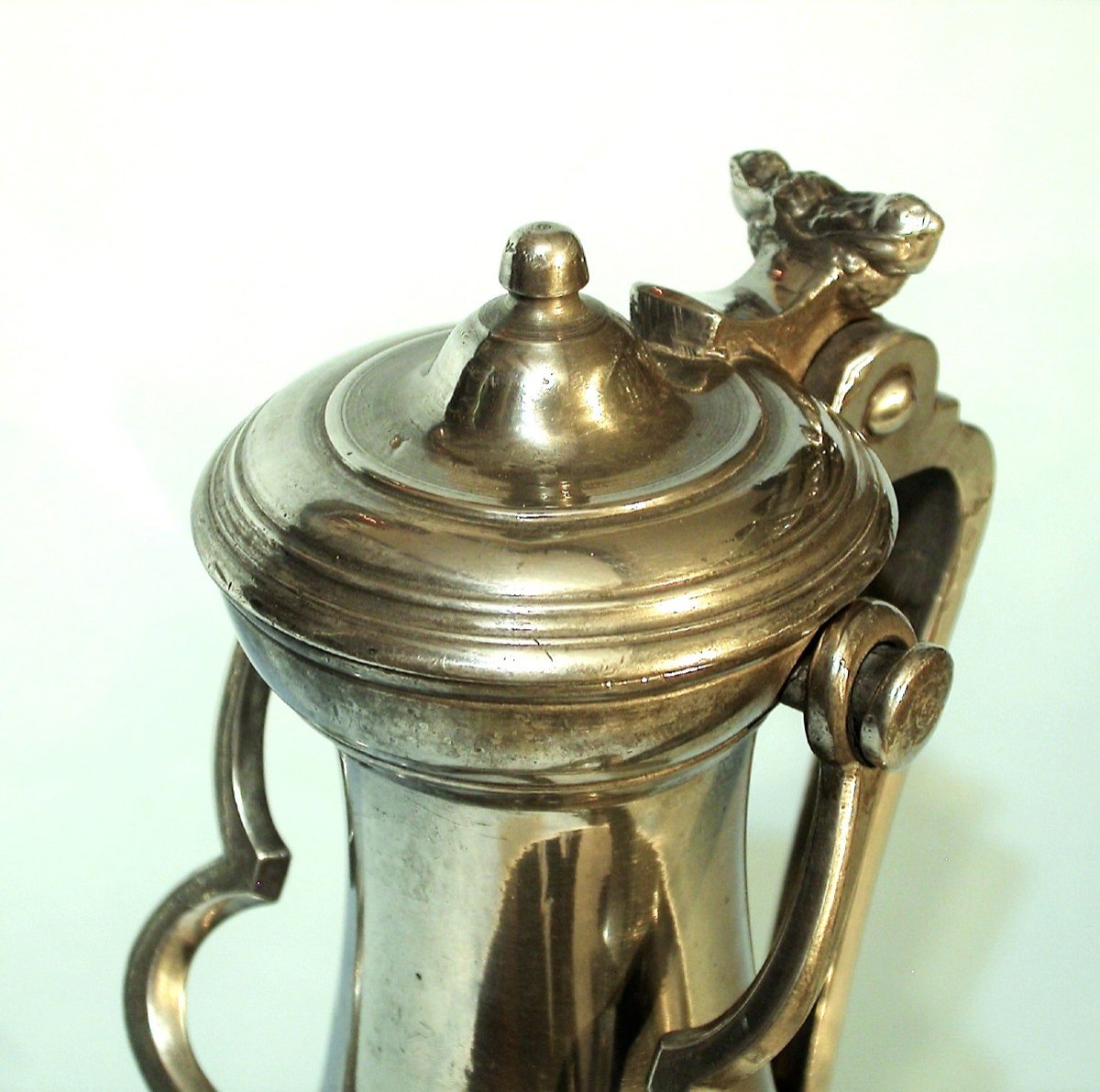 Pewter Cimarre - Troyes, 19th Century-photo-2