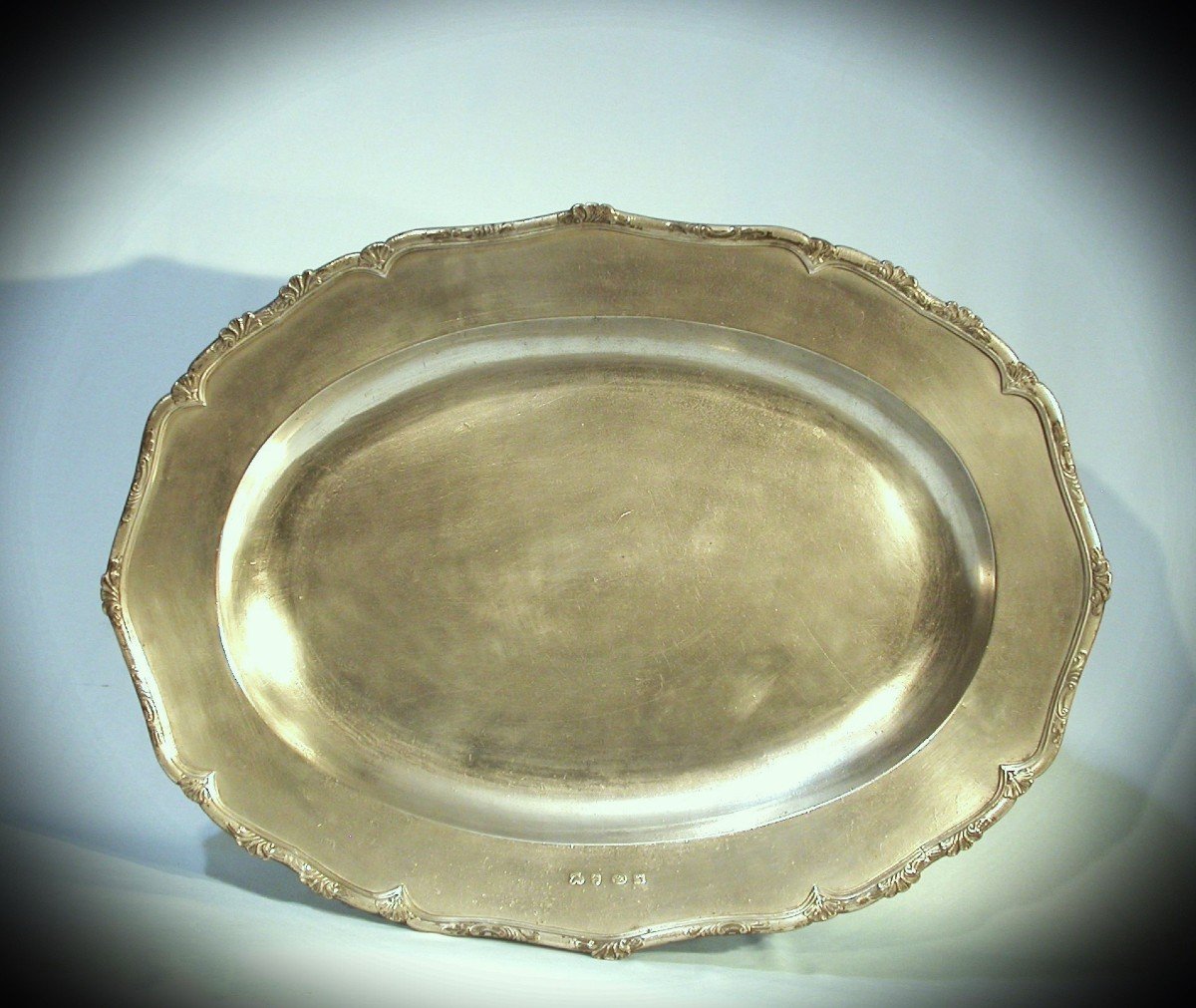 Exceptional Large Pewter Dish  - Bergues, 18th Century