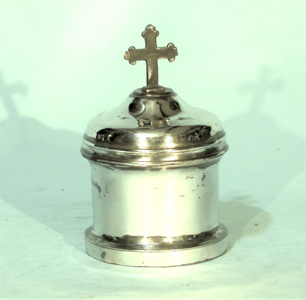 Liturgical Box In Pewter - Toulouse, 19th Century-photo-5