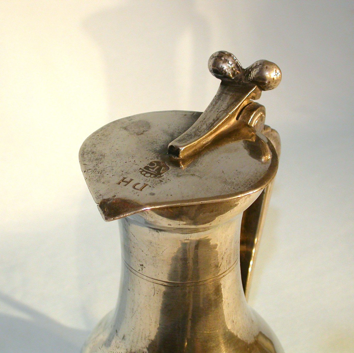 Pewter Wine Pitcher  - Besançon, Circa 1700-photo-3