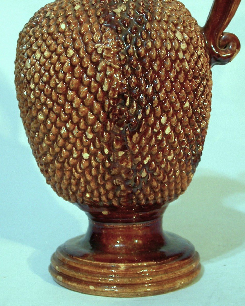 Varnished Earth Jug - Avignon (?), 17th Century-photo-4