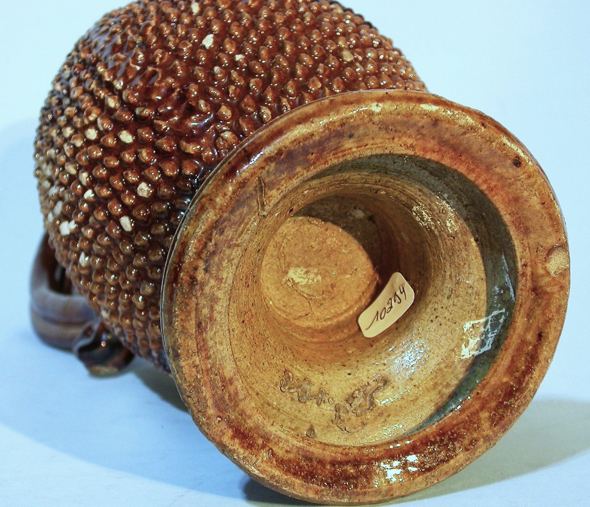 Varnished Earth Jug - Avignon (?), 17th Century-photo-1