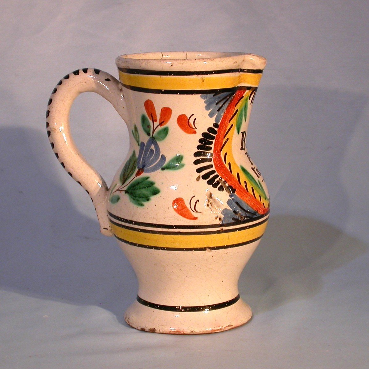 Earthenware Pitcher - Burgundy, 19th Century-photo-1