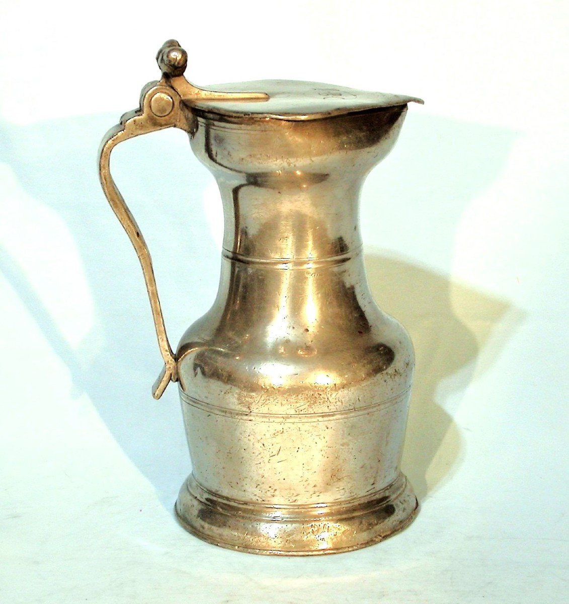 Pewter Wine Pitcher  - Valais, Circa 1800-photo-2