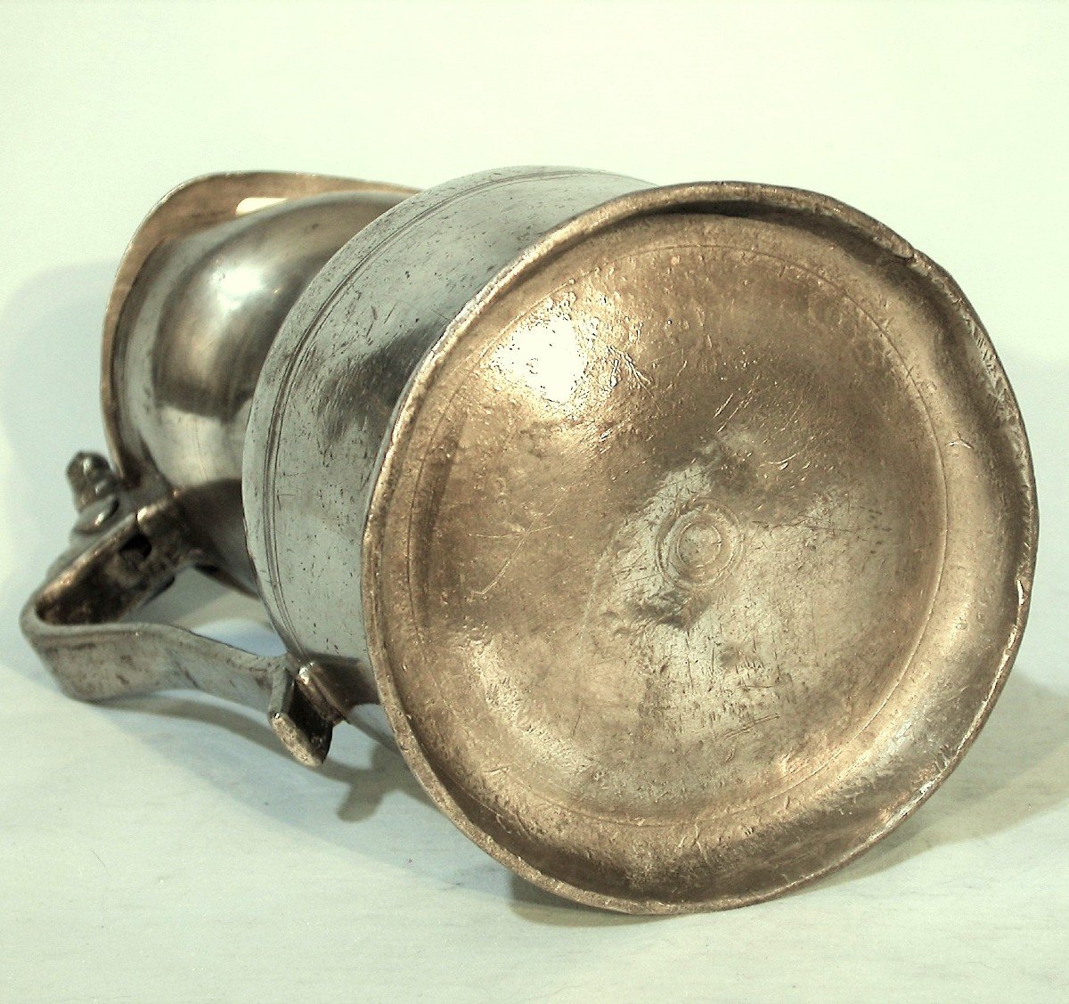 Pewter Wine Pitcher  - Valais, Circa 1800-photo-2