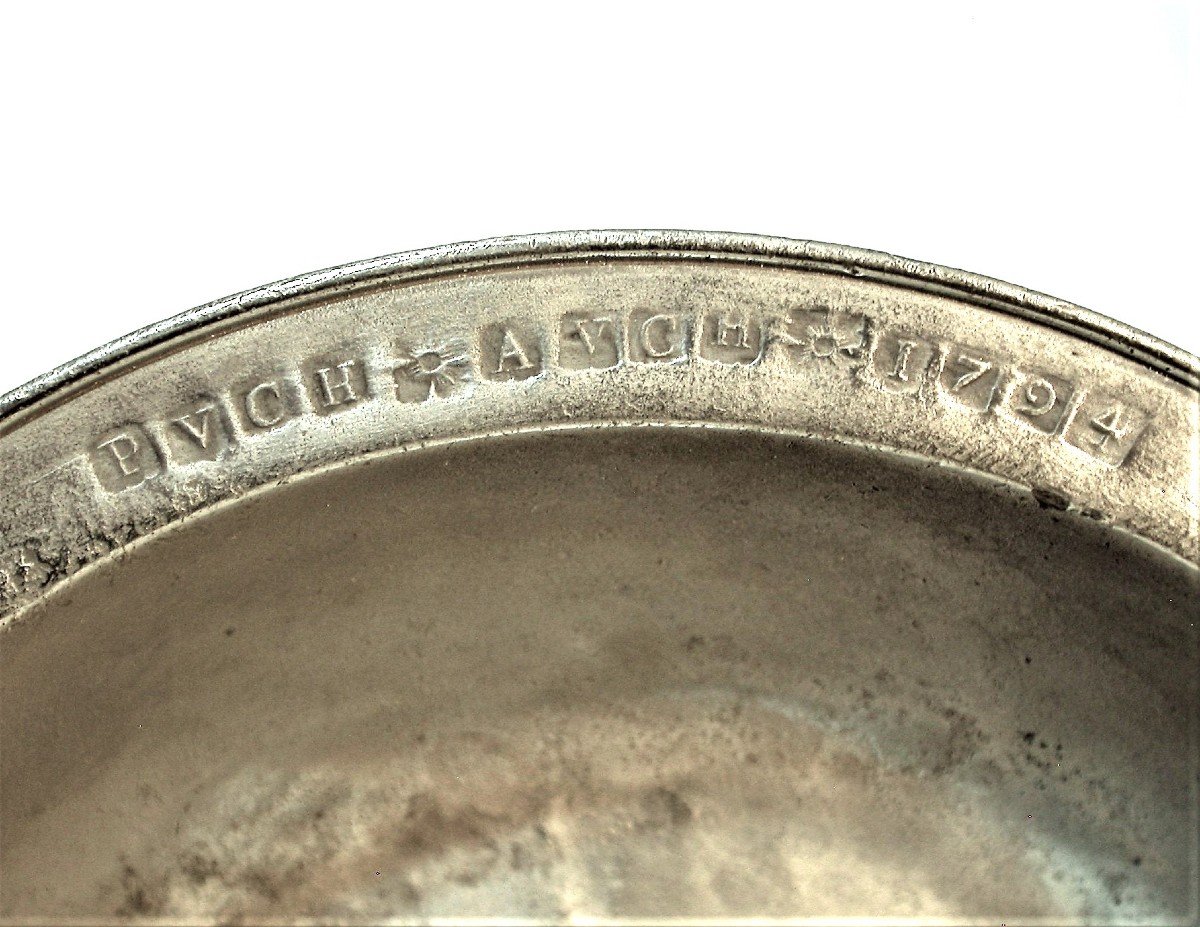 Pewter Dish  - Brussels, 18th Century-photo-3