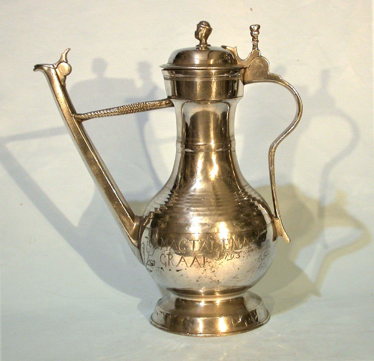 Pewter Ewer  - Berne, 18th Century-photo-5