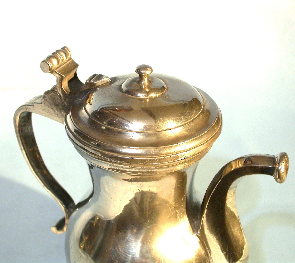 Pewter Oil Jug  - Lyon, 19th Century-photo-3