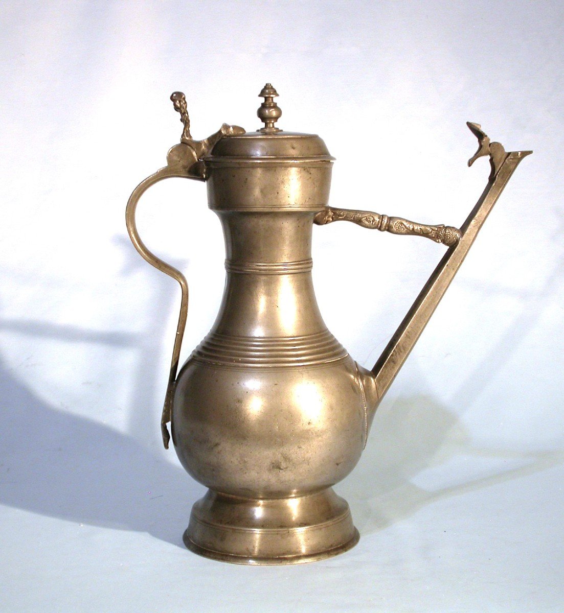 "stegkanne" Ewer In Pewter  - Berne, 18th Century-photo-2