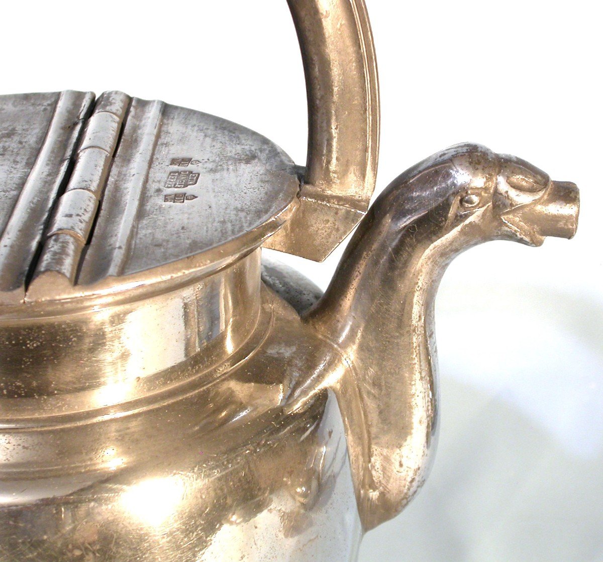 Pewter Milk Jug  - Lyon, Early 19th Century-photo-3