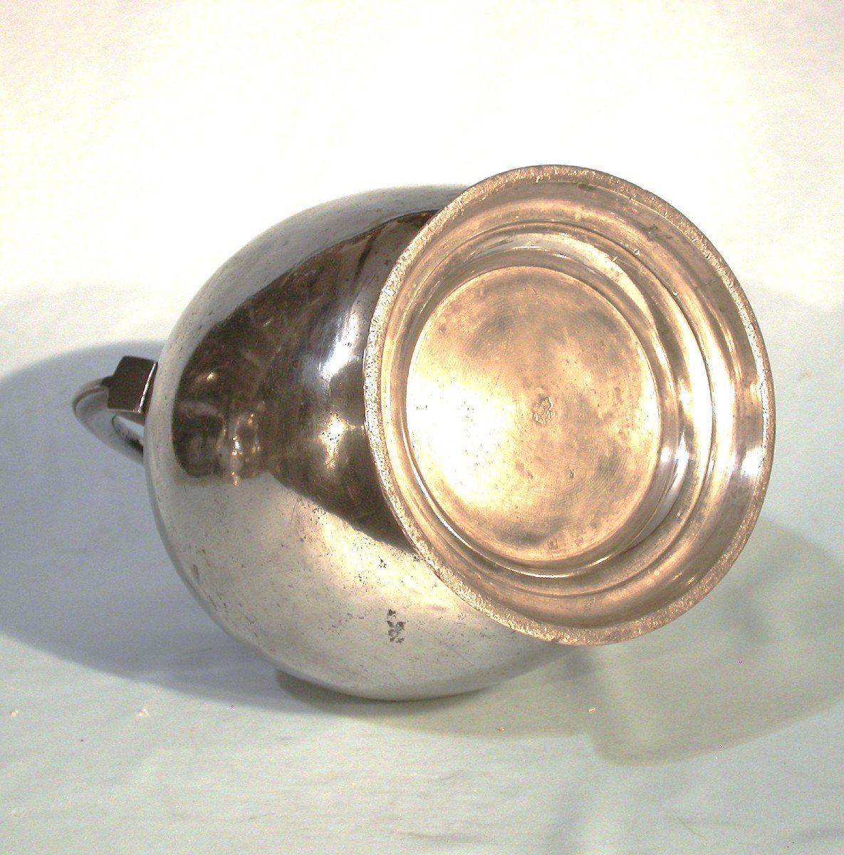 Pewter Milk Jug  - Lyon, Early 19th Century-photo-3