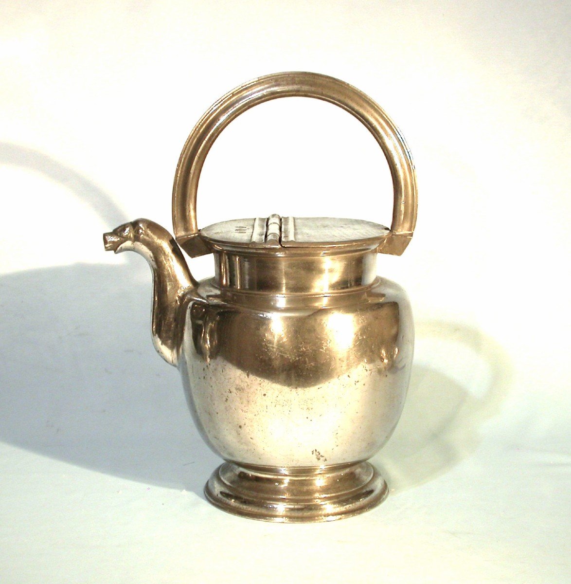 Pewter Milk Jug  - Lyon, Early 19th Century