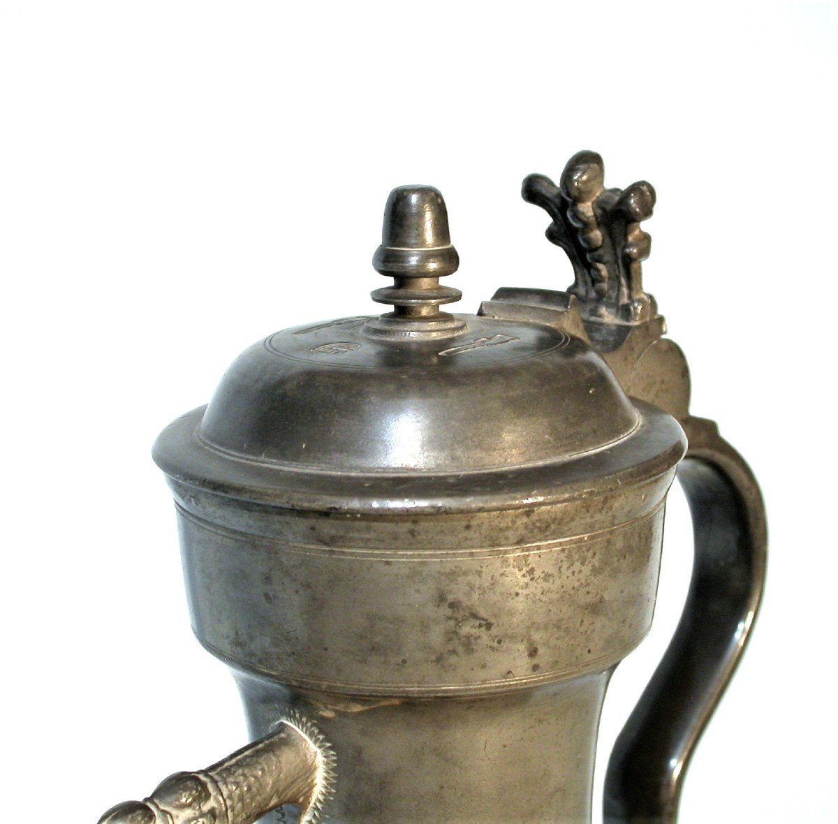 "stegkanne" Eawer In Pewter - Berne, 18th Century-photo-2