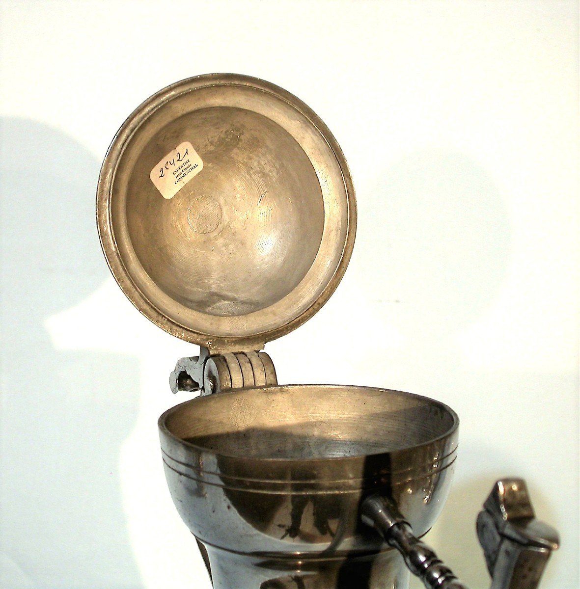 Beautiful "stegkanne" In Pewter  - Vevey, Mid-18th Century-photo-4