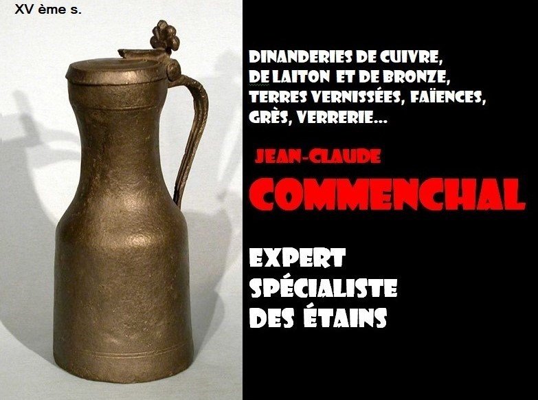 Very Rare Pewter Wine Pitcher  - Beaune, 18th Century-photo-5