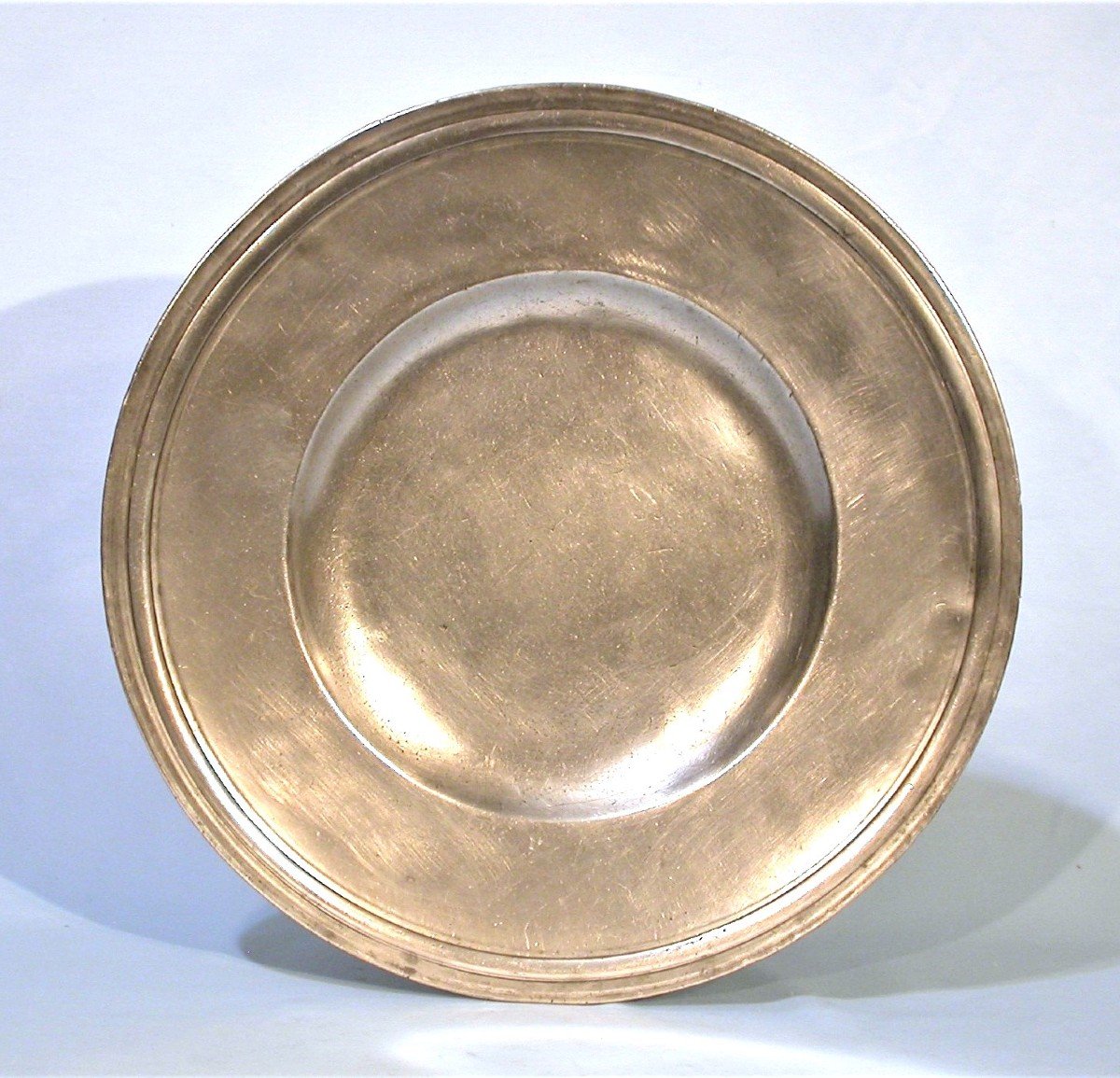 Very Rare Pewter Dish  - Saint Etienne, Circa 1700-photo-2