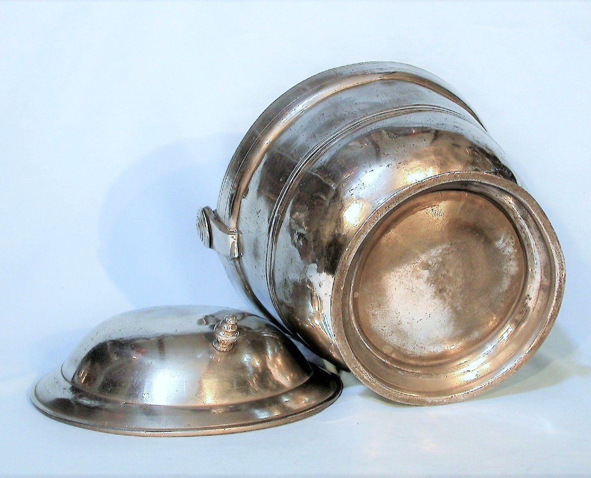 Pewter Dinner Carrier  - Anjou, Circa 1800-photo-2