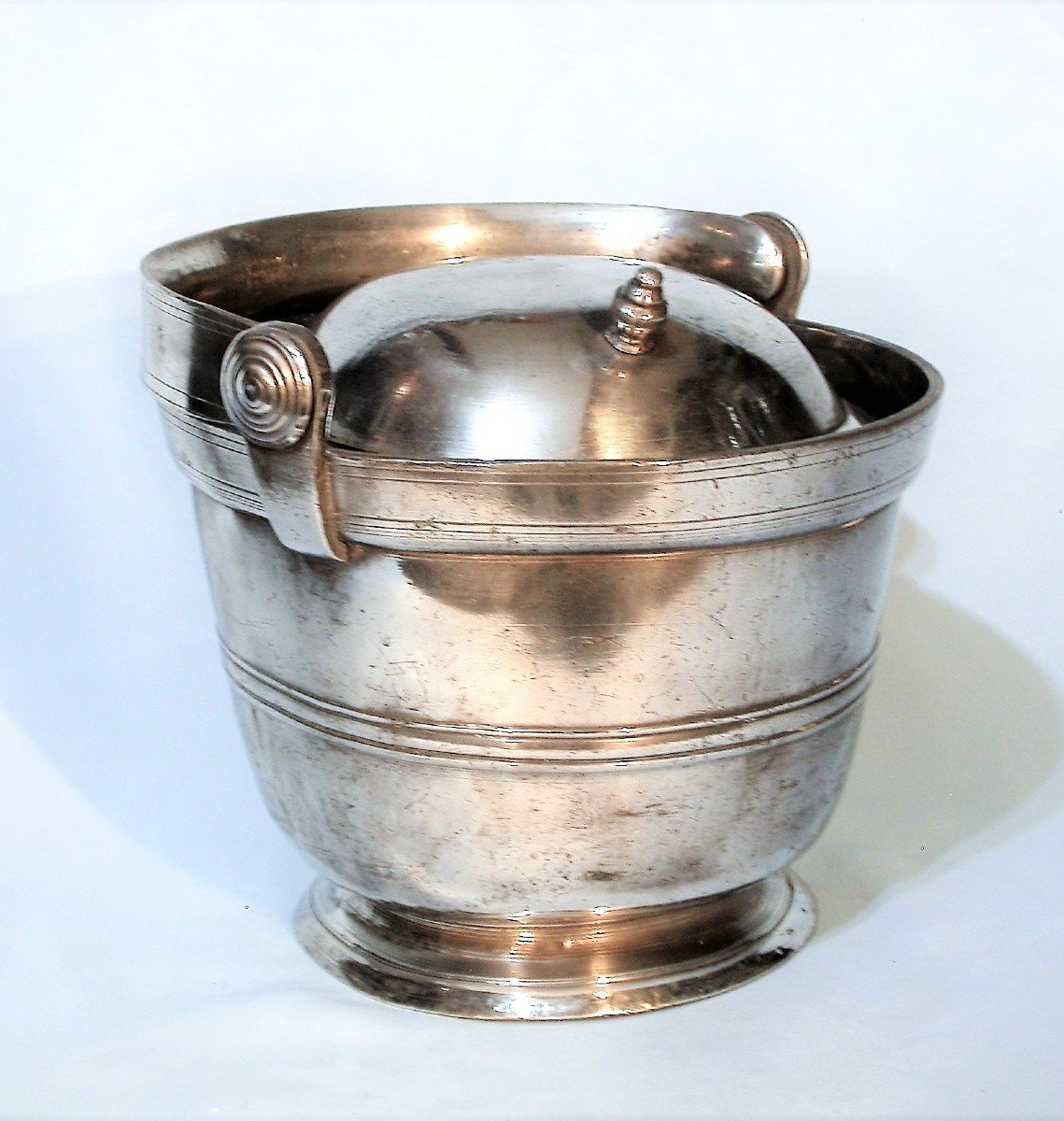 Pewter Dinner Carrier  - Anjou, Circa 1800-photo-3