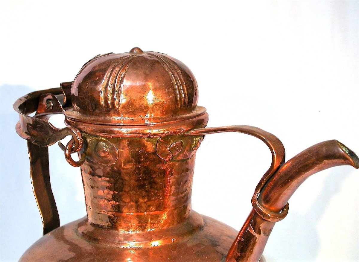 Beautiful Copper Jug - Circa 1700-photo-3