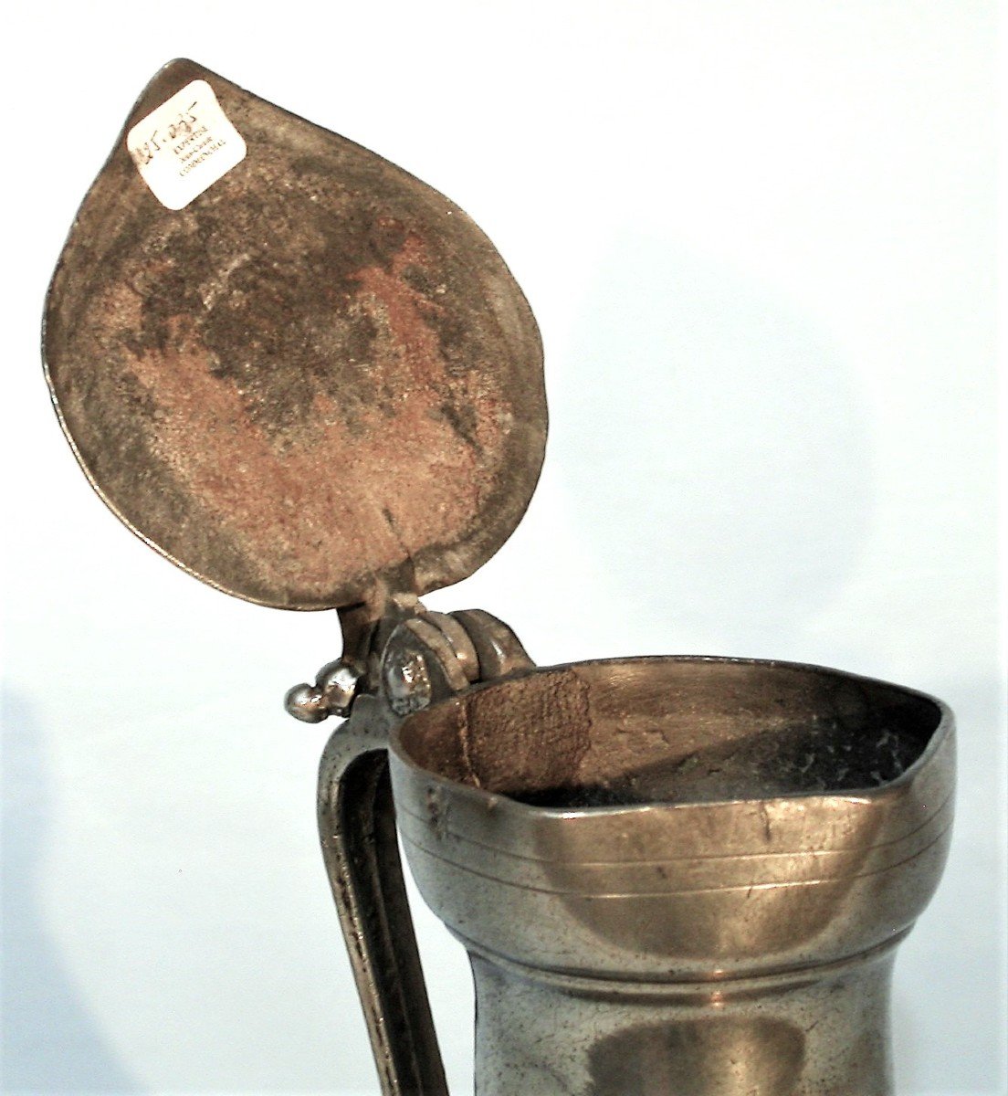 Rare Pewter Wine Pitcher  - Nîmes, Circa 1700-photo-2