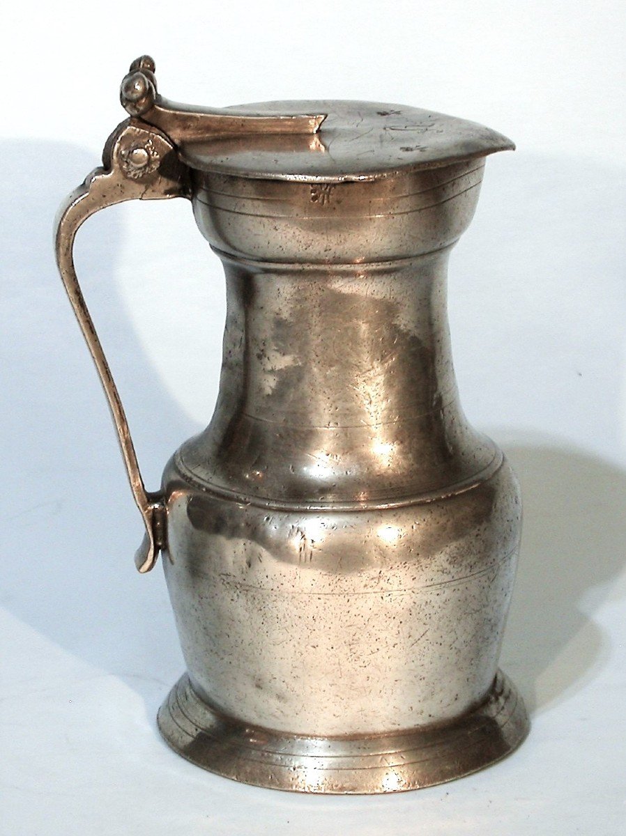 Rare Pewter Wine Pitcher  - Nîmes, Circa 1700