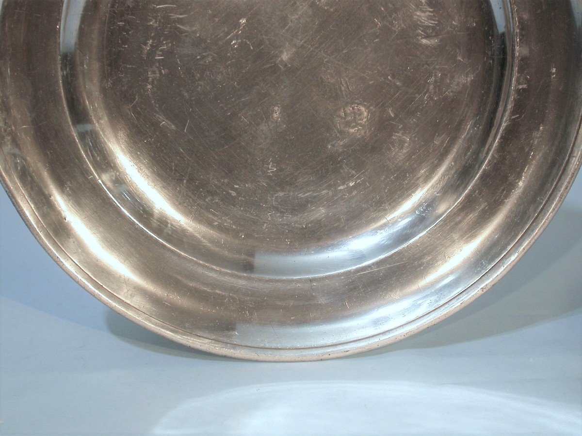 Pewter Dish  - France, 18th Century-photo-2