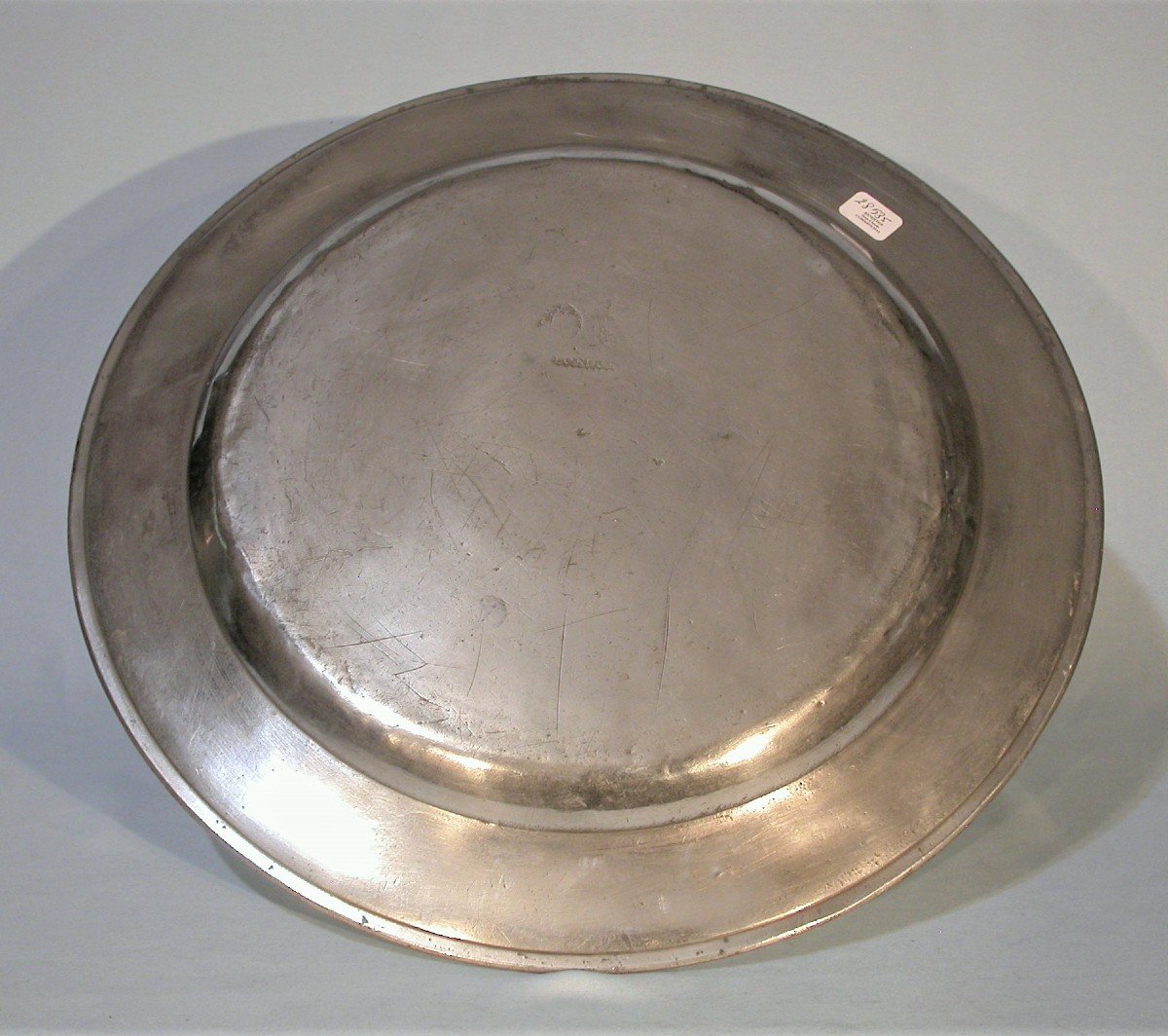 Pair Of Large Pewter Dishes (tin) - London, 18th Century-photo-4