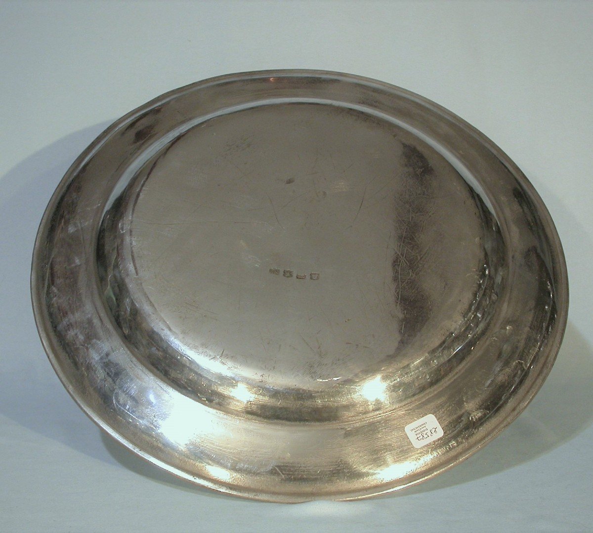 Pair Of Large Pewter Dishes (tin) - London, 18th Century-photo-1