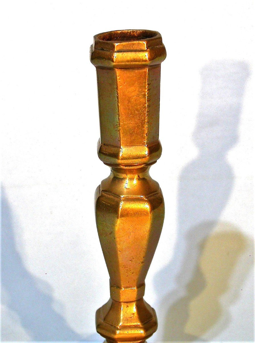 Brass Torch - France, End Of The 17th Century-photo-2