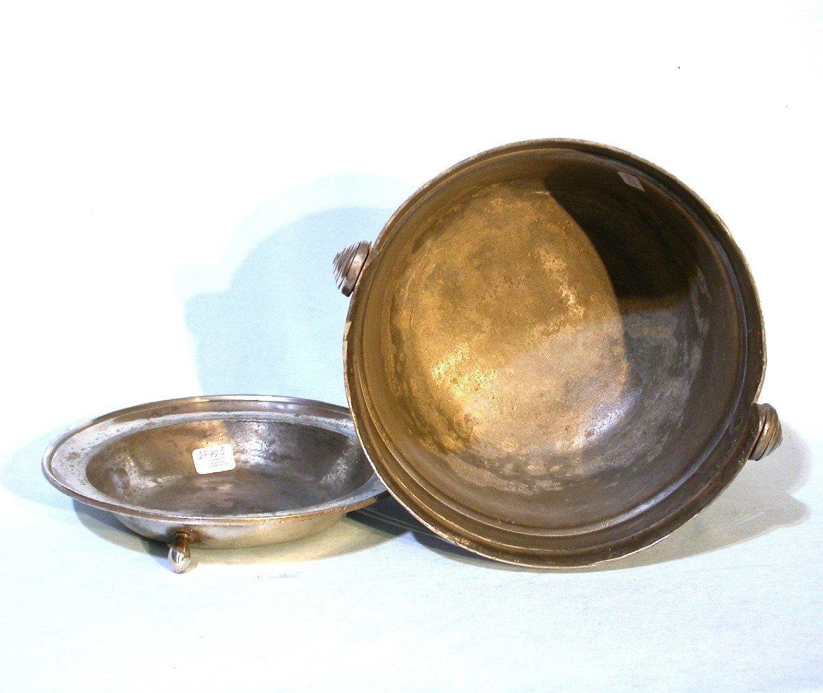 Pewter Dinner Carrier  - Anjou, Circa 1800-photo-4