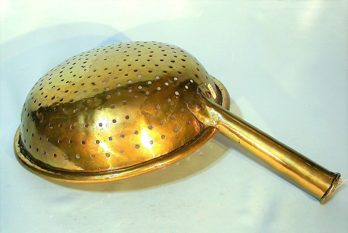 Brass Strainer - Normandy (?), 18th Century-photo-6