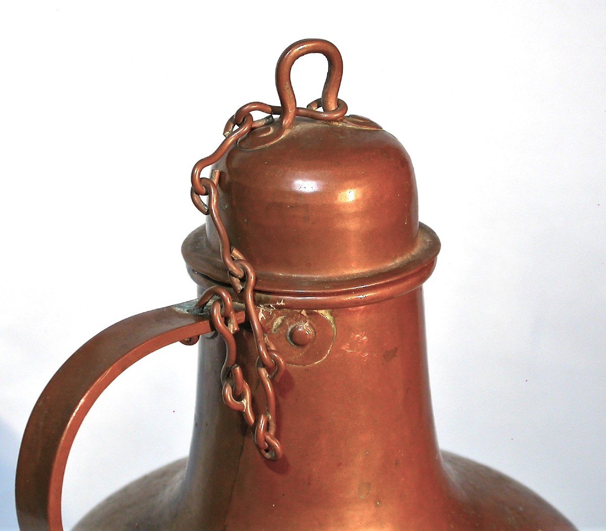 Pair Of Copper Wine Jugs - Portugal (reguengos)-photo-3