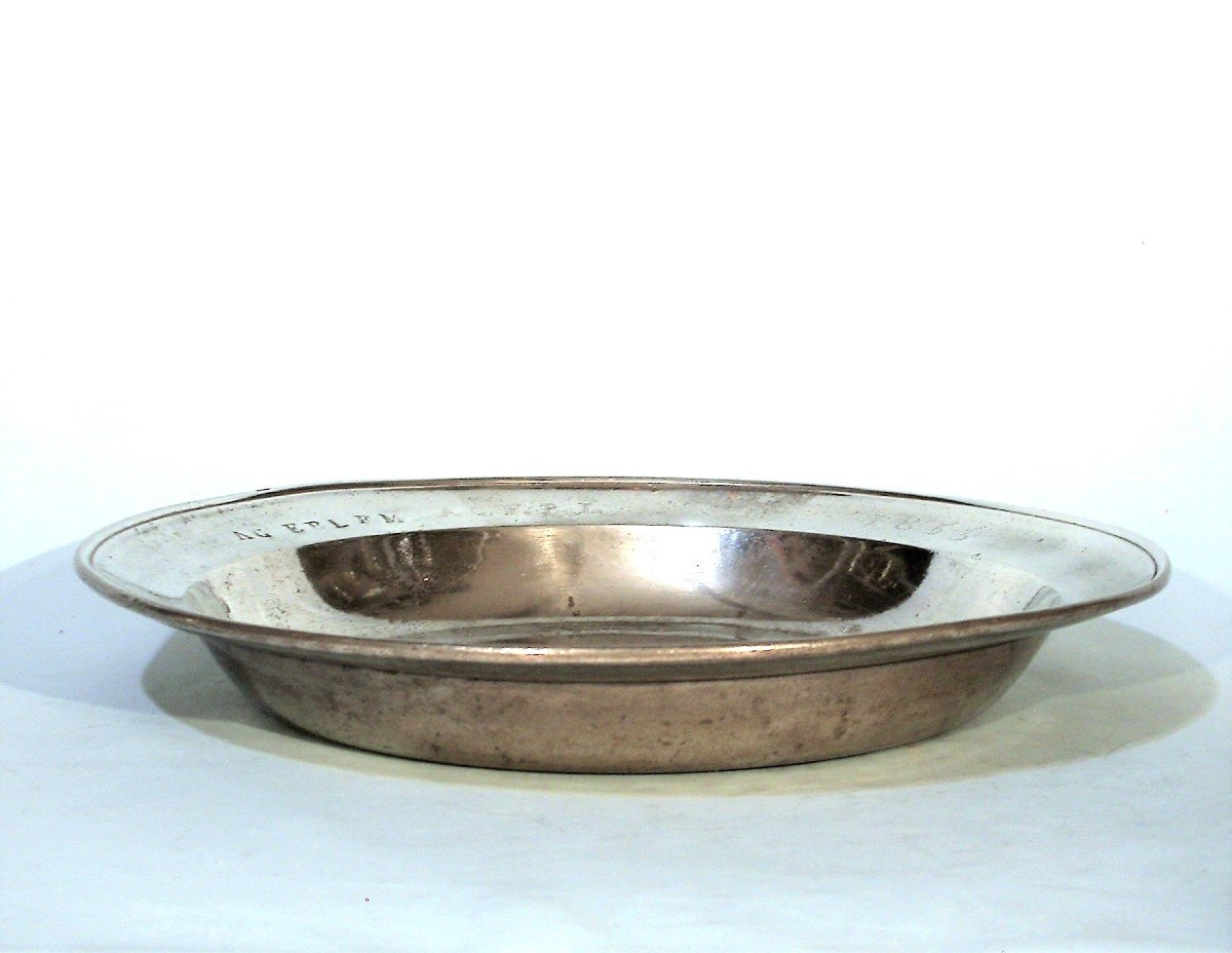 Hollow Pewter Dish  - Leuven (louvain) - 19th Century-photo-7