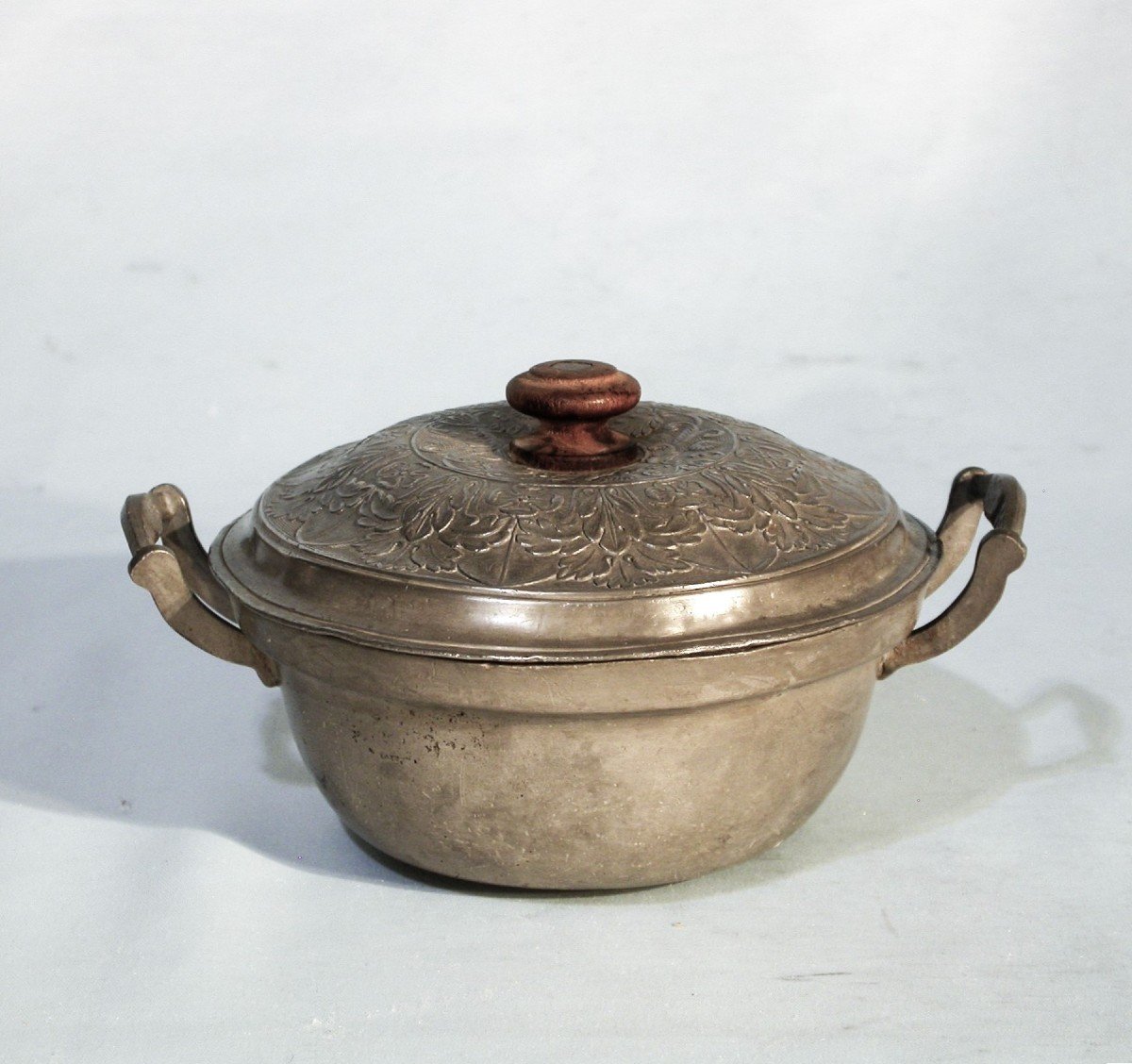 Small Pewter Vegetable Dish  - Saxony, 18th Century-photo-2