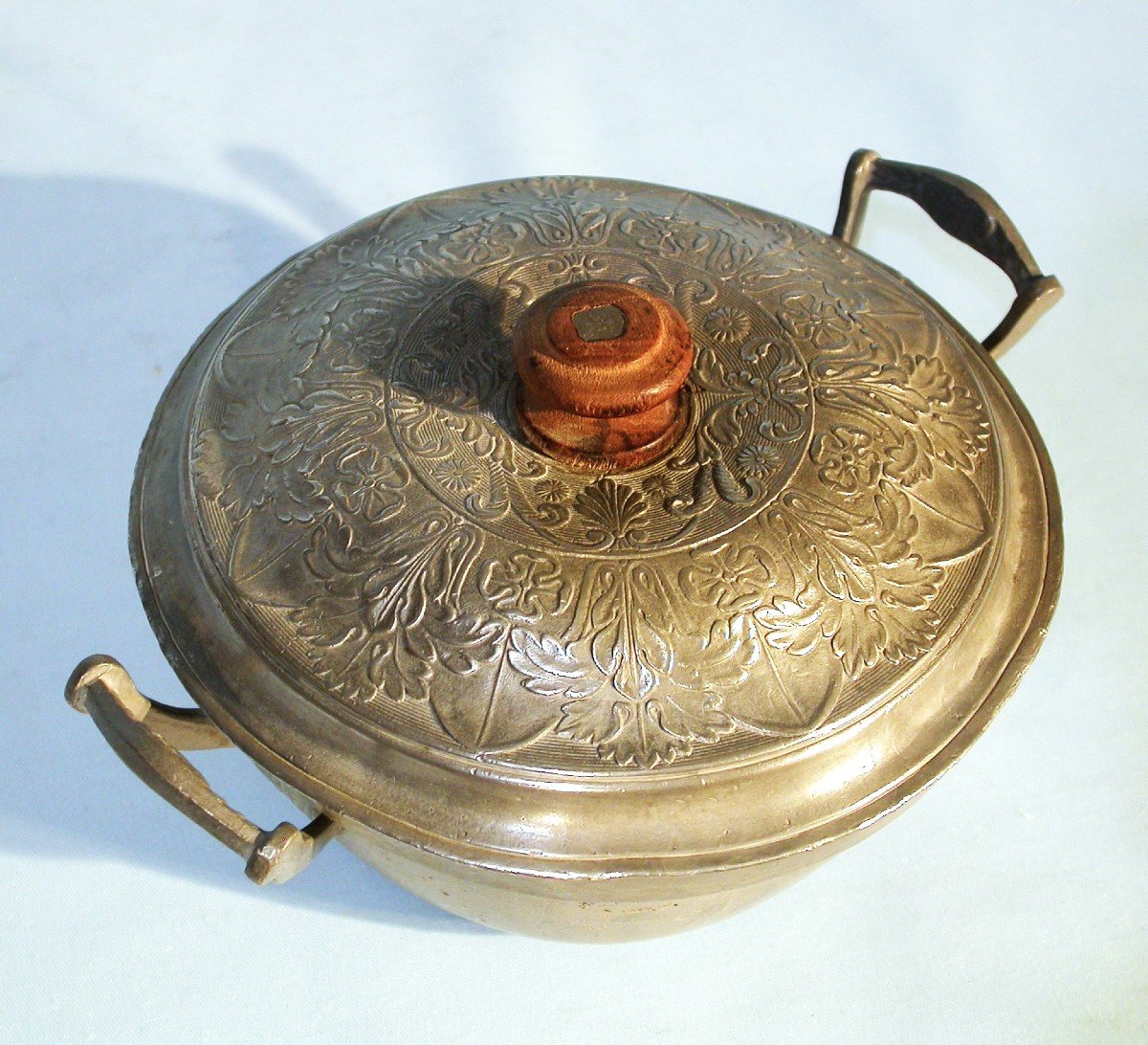 Small Pewter Vegetable Dish  - Saxony, 18th Century-photo-3