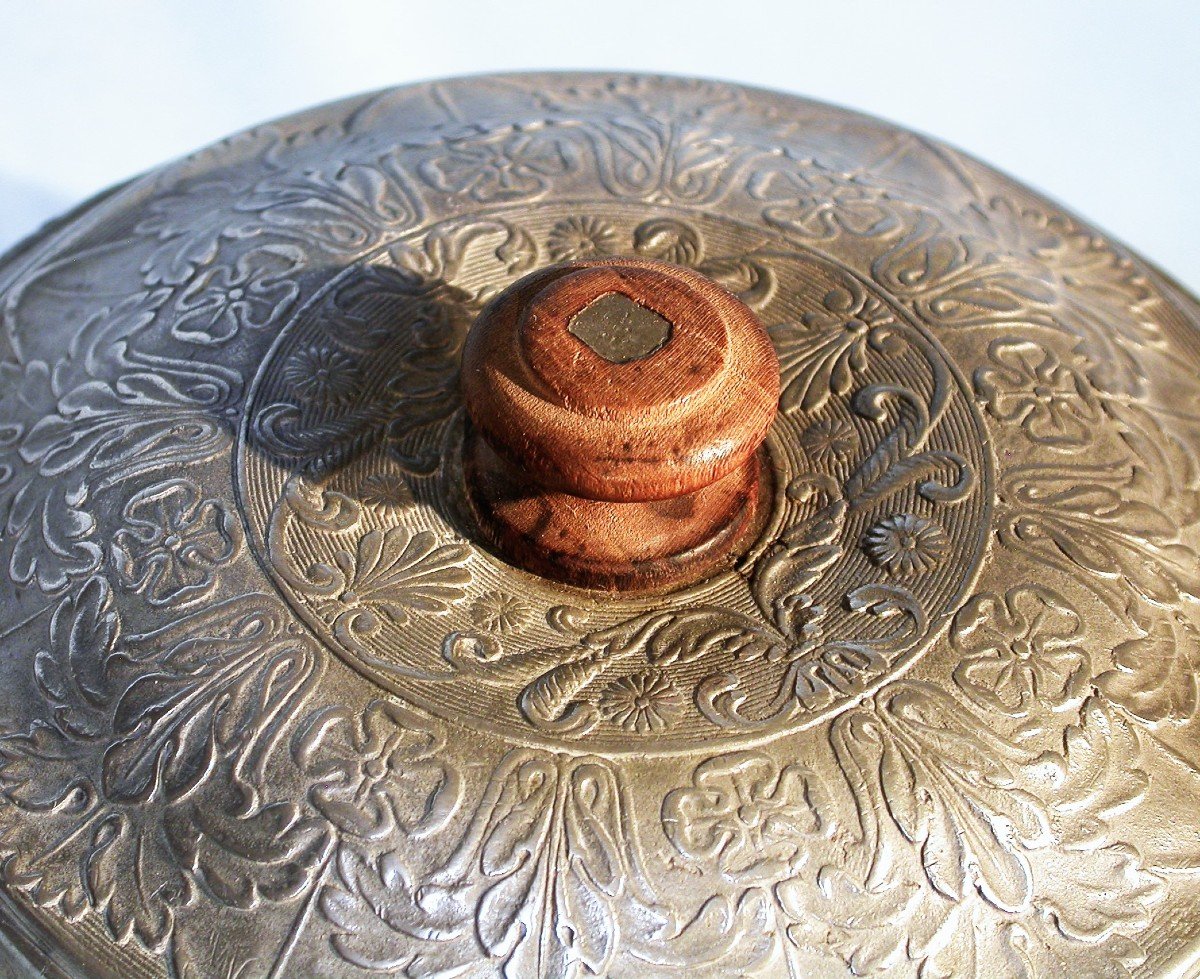 Small Pewter Vegetable Dish  - Saxony, 18th Century-photo-4