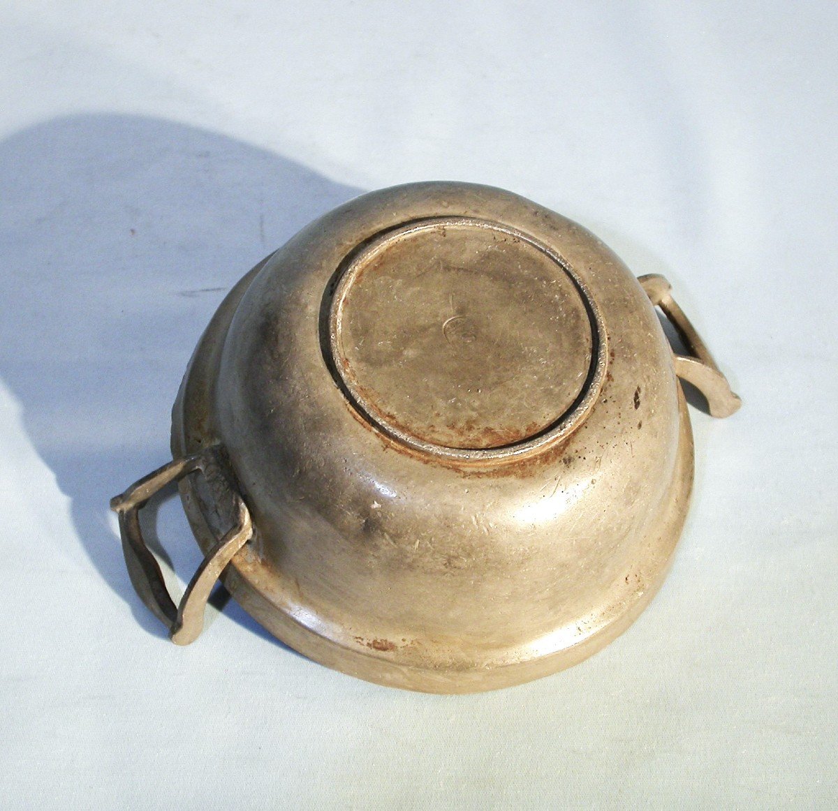 Small Pewter Vegetable Dish  - Saxony, 18th Century-photo-2