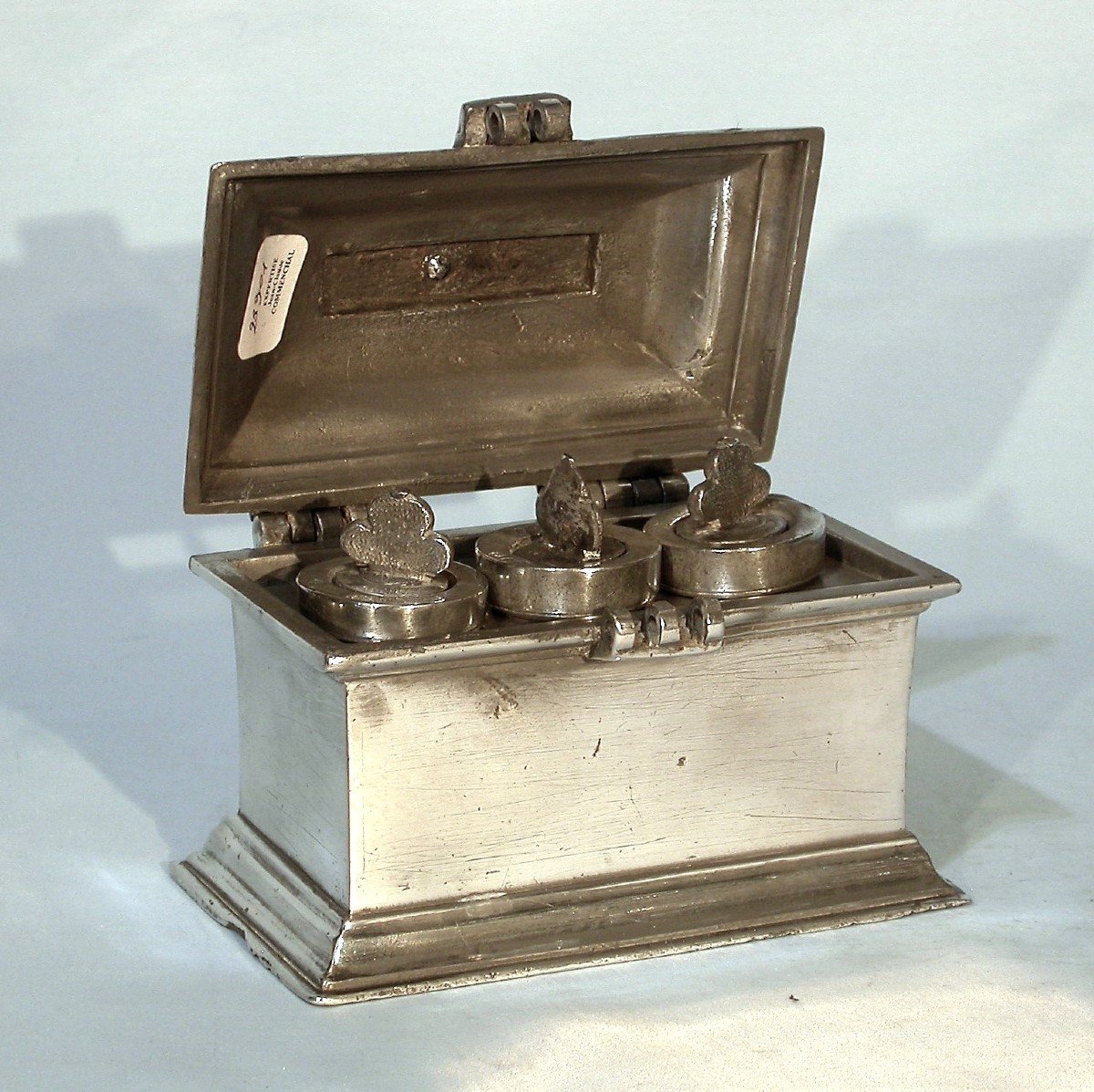 Pewter Liturgical Box  - Paris, Early 19th Century-photo-1