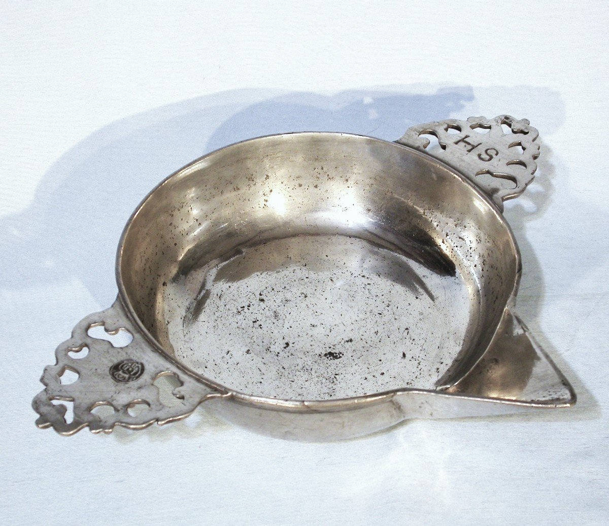 Rare Pewter Syrup Center - Châlons-sur-saône, 18th Century-photo-2