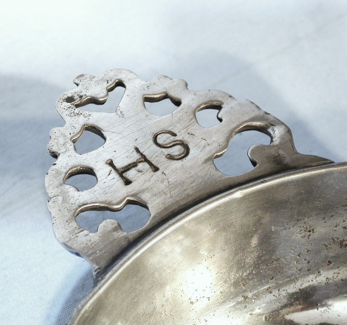 Rare Pewter Syrup Center - Châlons-sur-saône, 18th Century-photo-3