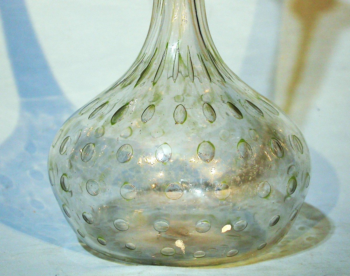 Large Glass Soliflore Vase - Early 20th Century-photo-2