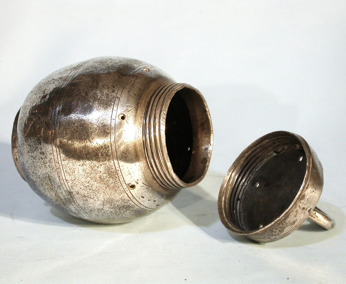 Medicine - Pewter Leech Ball (tin) - Paris (?), End Of The 18th Or Early 19th Century-photo-4