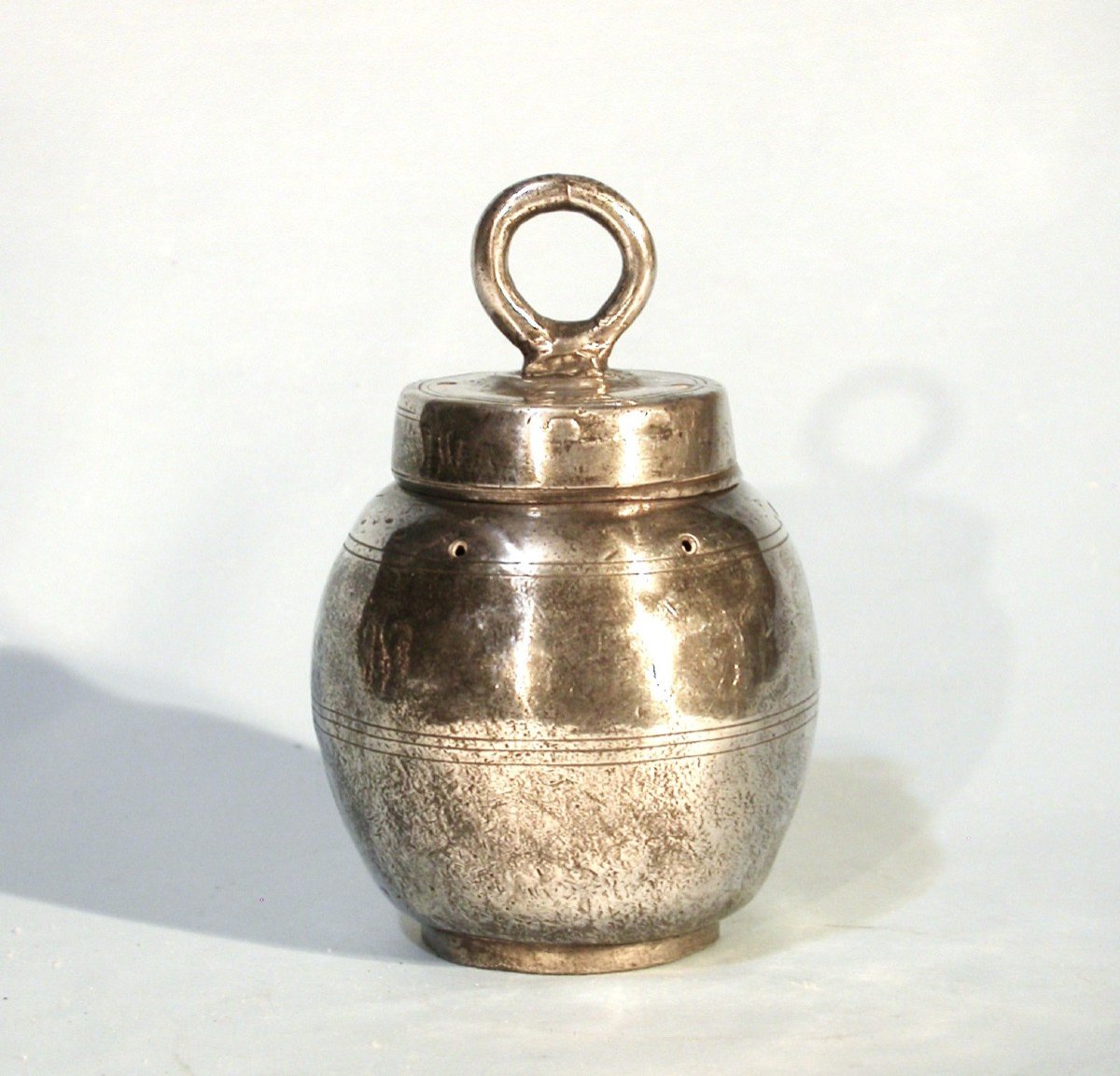 Medicine - Pewter Leech Ball (tin) - Paris (?), End Of The 18th Or Early 19th Century-photo-5