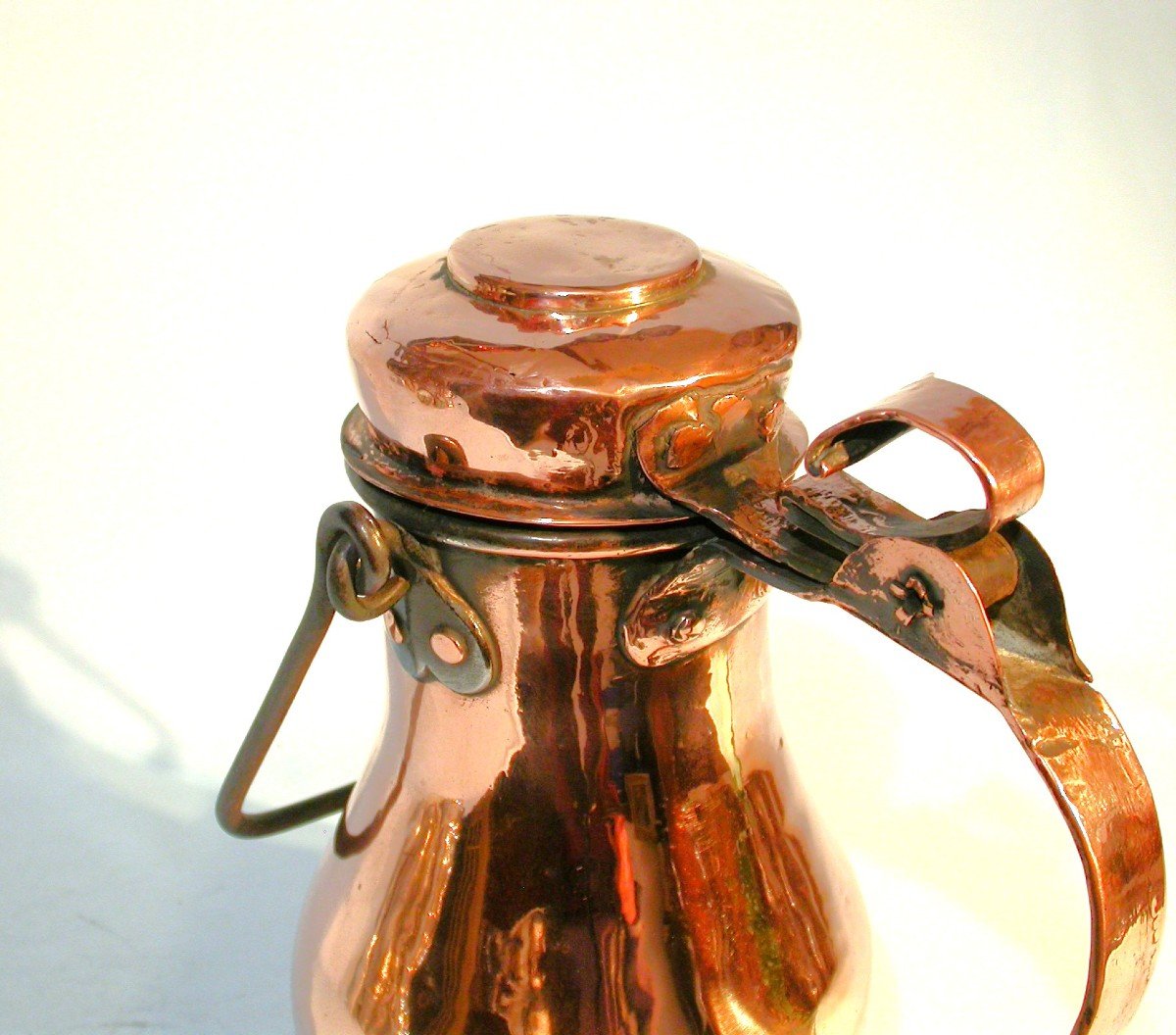 Beautiful Copper Coquemar, 18th Century-photo-3