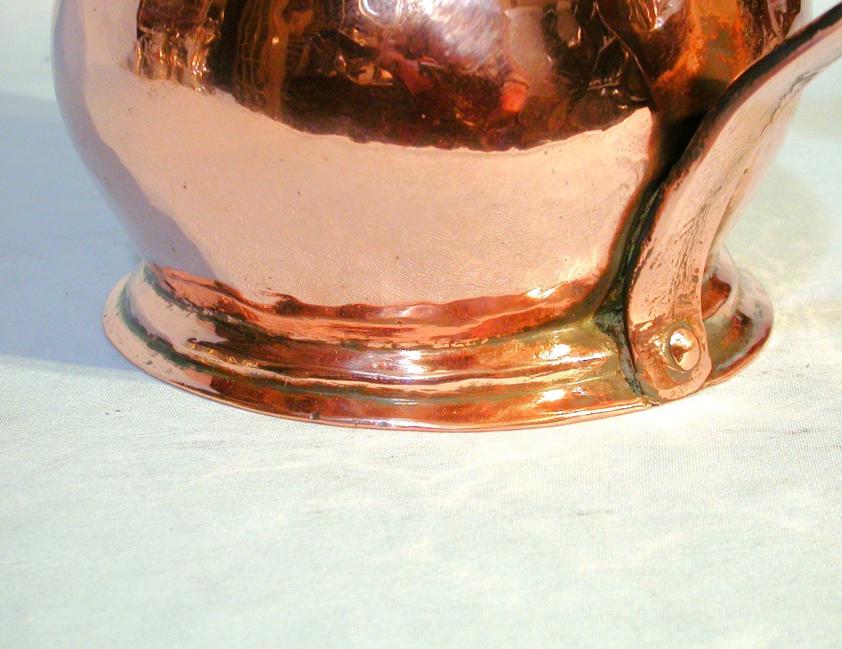 Beautiful Copper Coquemar, 18th Century-photo-4