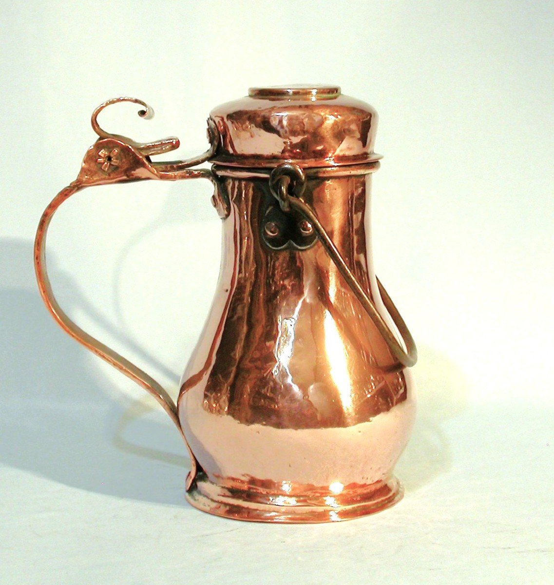 Beautiful Copper Coquemar, 18th Century