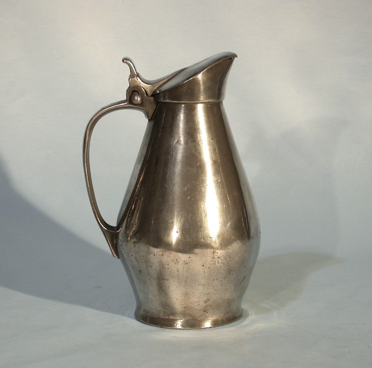 Pewter Cider Jug  - Lower Normandy, 19th Century-photo-2