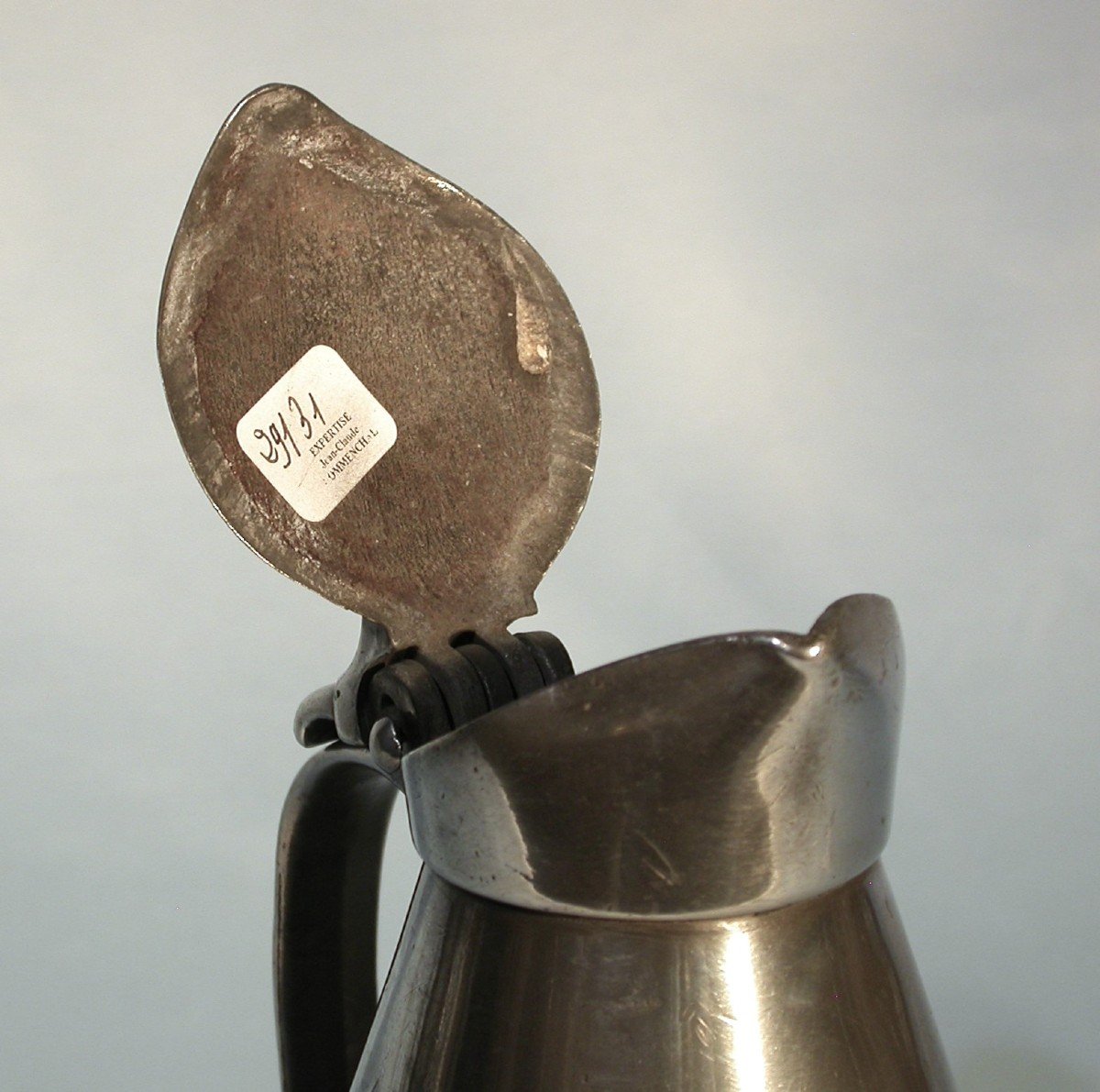 Pewter Cider Jug  - Lower Normandy, 19th Century-photo-1