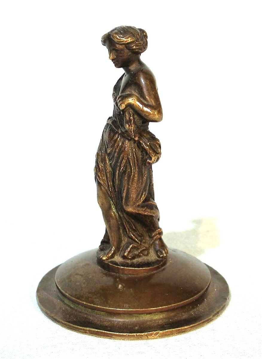 STATUETTE EN BRONZE "À L'ANTIQUE" - XIX ème s-photo-3