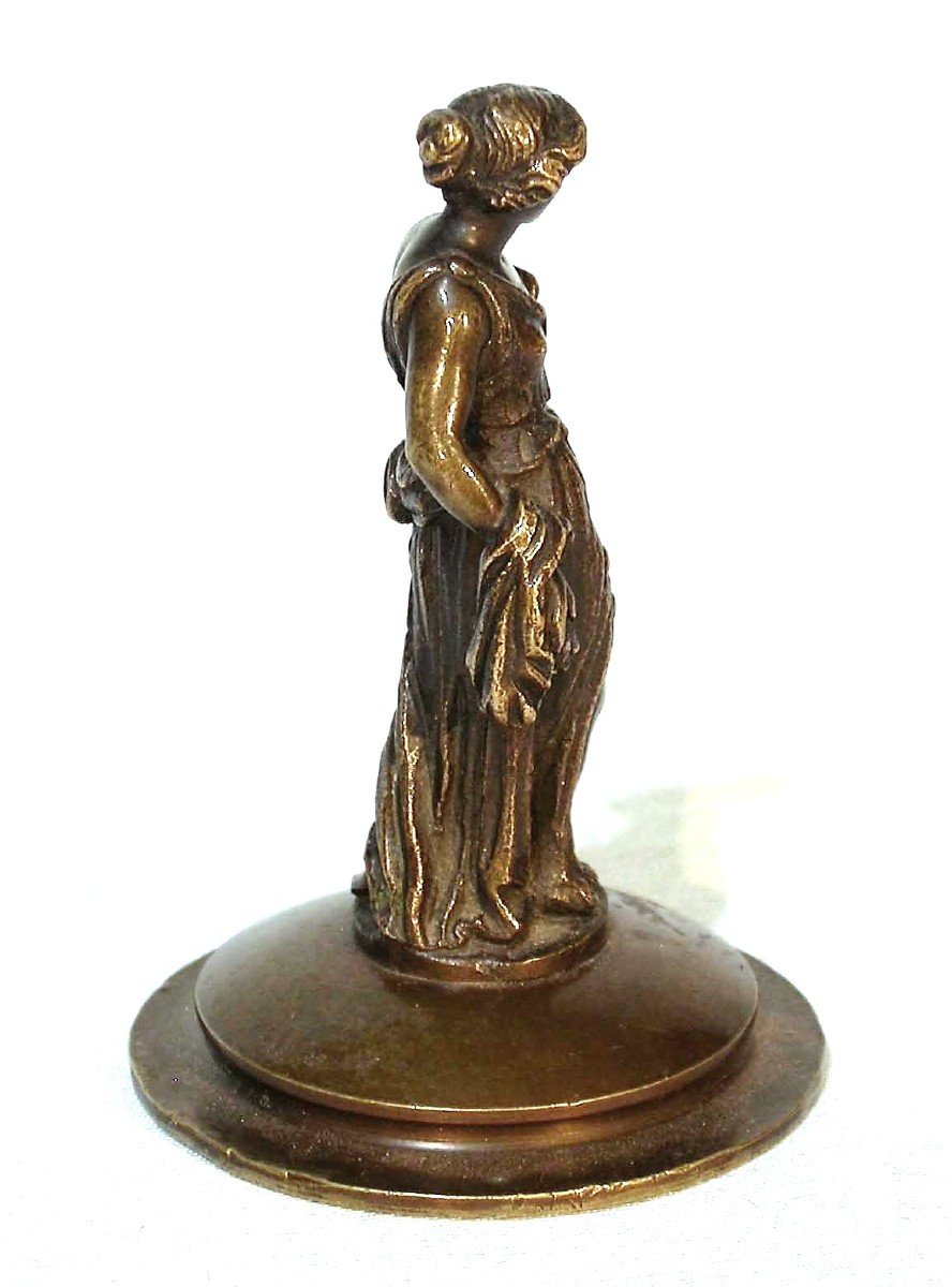 STATUETTE EN BRONZE "À L'ANTIQUE" - XIX ème s-photo-4